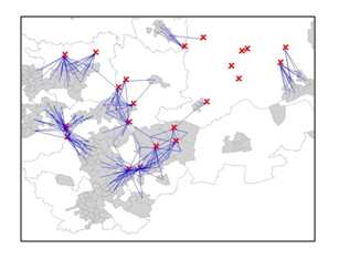 Fig 3 - Linking YWT wildlife reserves and target wards