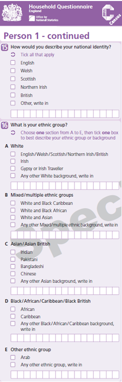 Further information: The 2021 Census – Ethnic group stakeholder follow ...