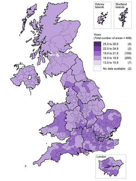 Life Expectancy at Birth and at Age 65 by Local Areas in the United ...