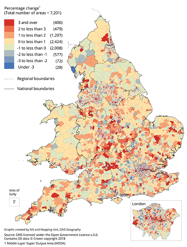 Population Estimates By Output Areas Electoral Health And Other Geographies England And Wales Office For National Statistics