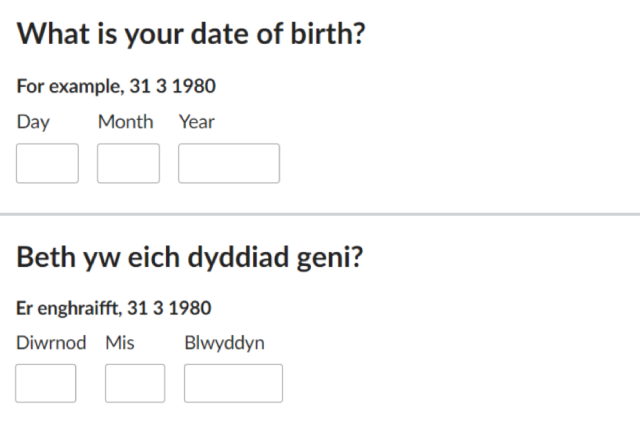 What is your date of birth? For example, 31 3 1980; (Day) (Month) (Year)