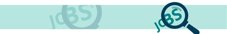 Magnifying glass showing the word JOBS